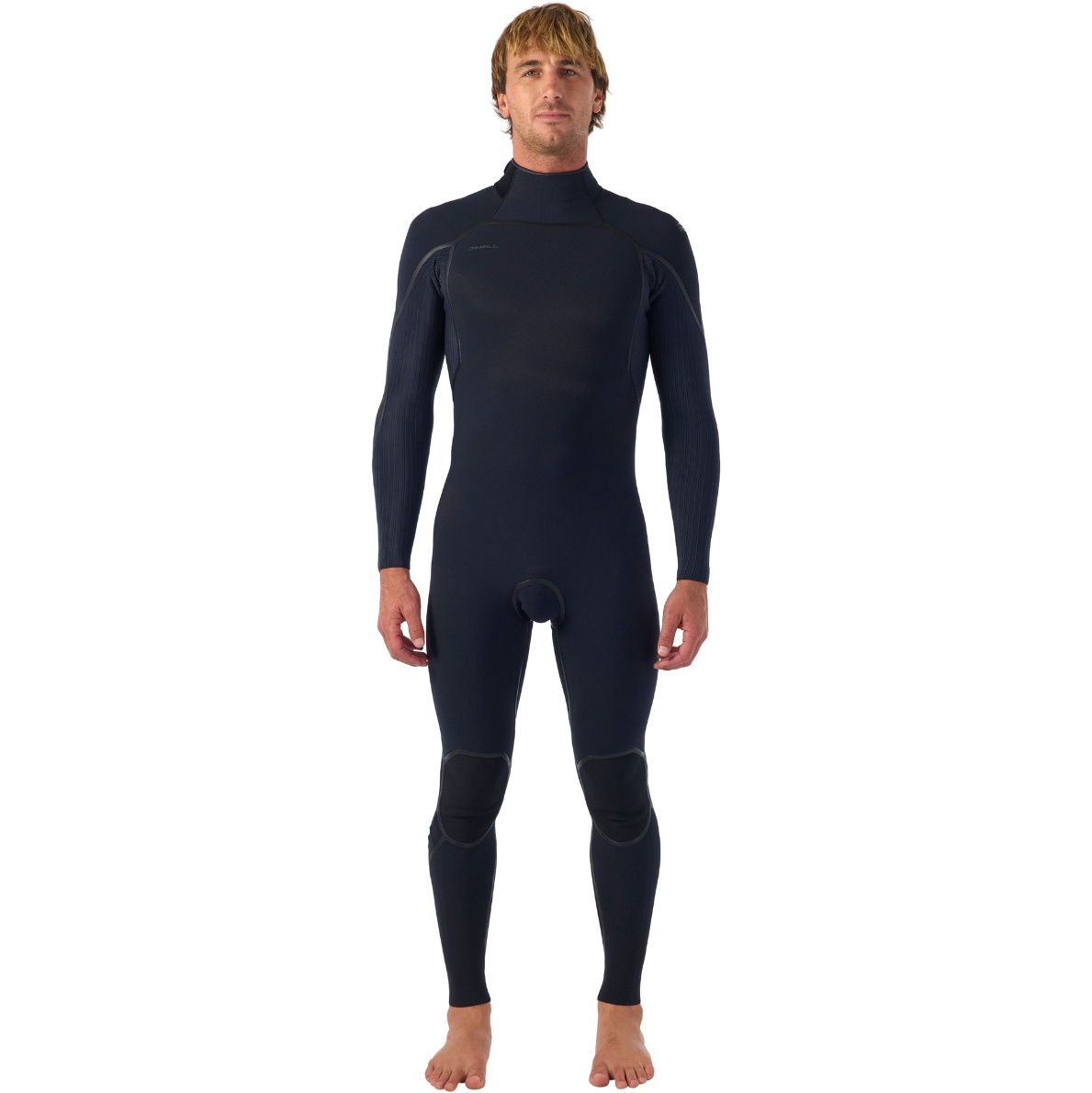 2026 O'Neill Mens Hyperfreak Fire 4/3+mm Back Zip Wetsuit 5663 - Black / Black